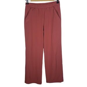 Athleta Girl XL 14 Wide Leg Performance Pants Pink Athleisure